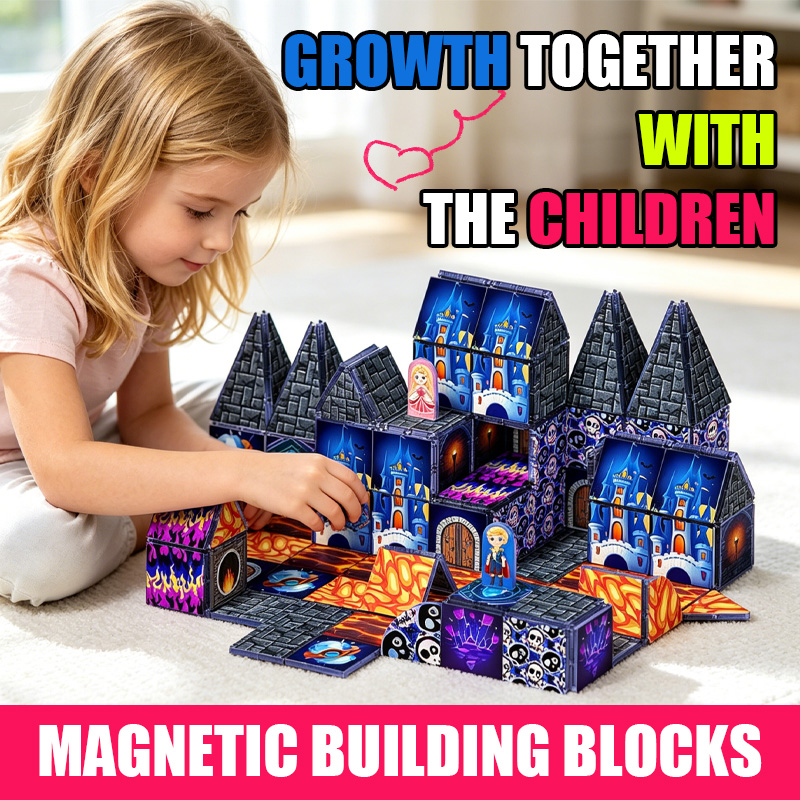 Building Block Mini - Magnetic Cube Building Blocks Castle DIY