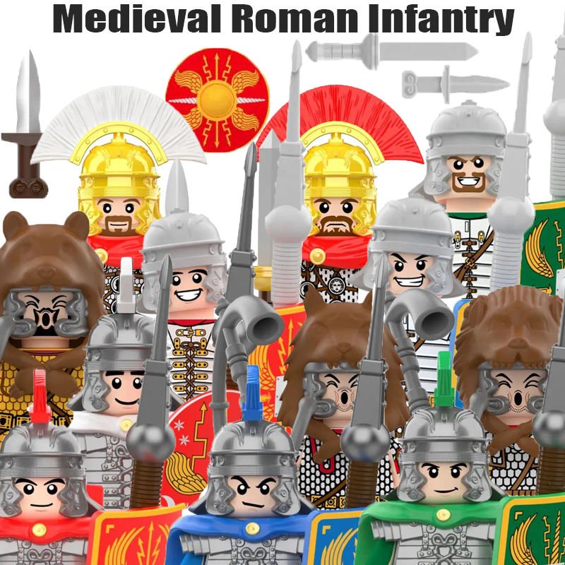 MOC Medieval Military Roman In - Lego Minifigure Holder ulasan dan harga