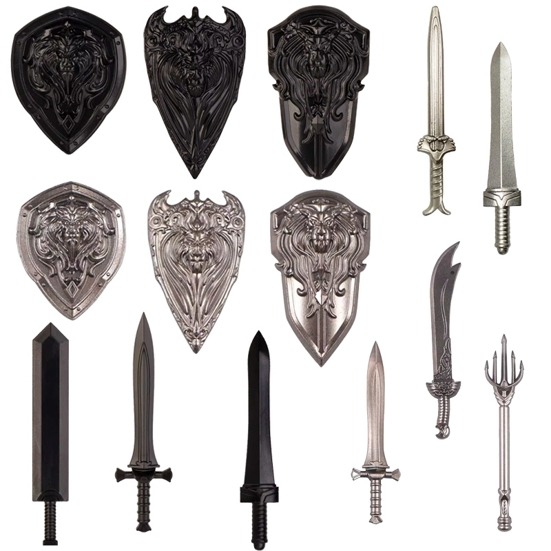 Medieval MOC Waffen Figure Acc - Lego Minifigure Holder ulasan dan harga
