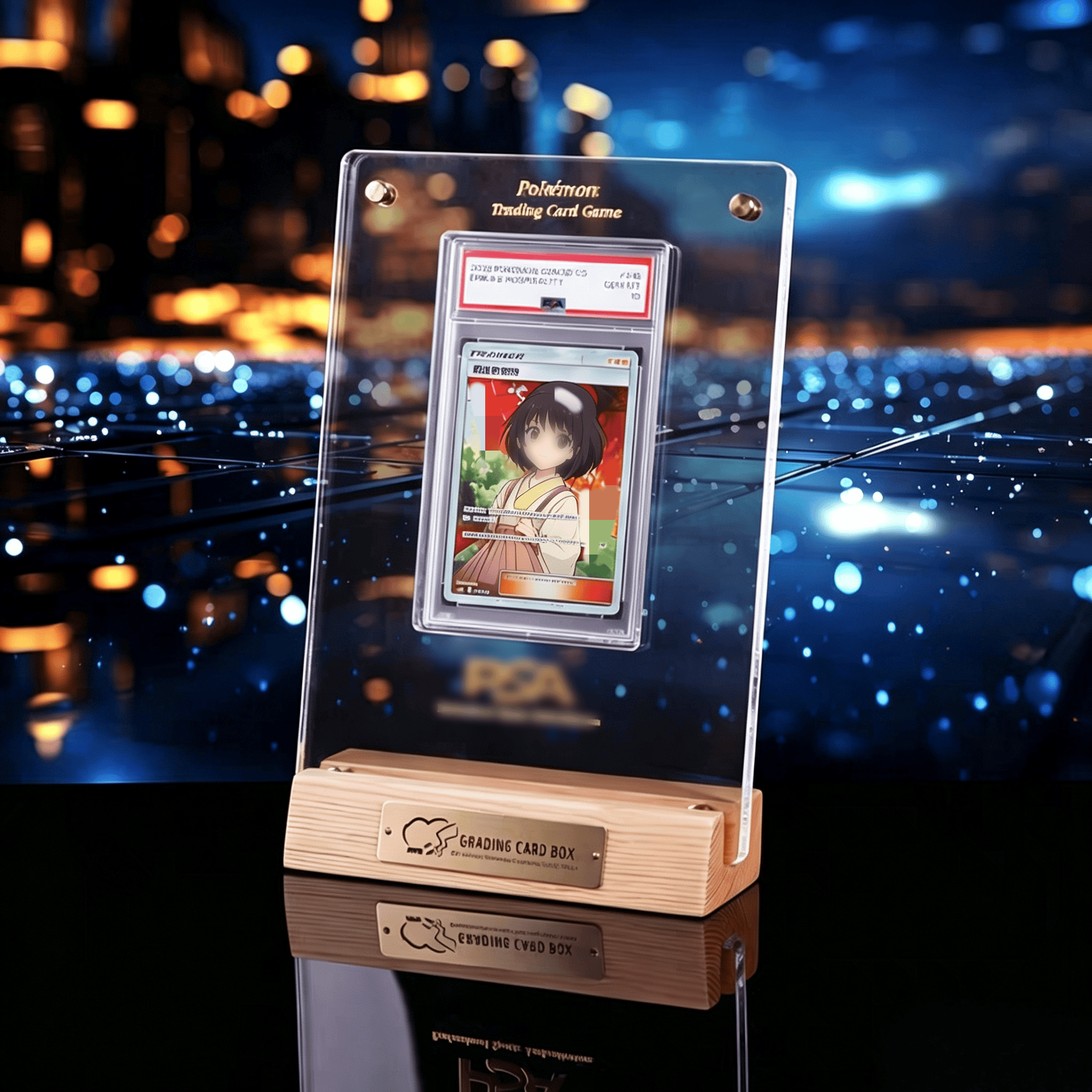 Pokemon PTCG & Yu-Gi-Oh Card D - Graded Card Display ulasan dan harga