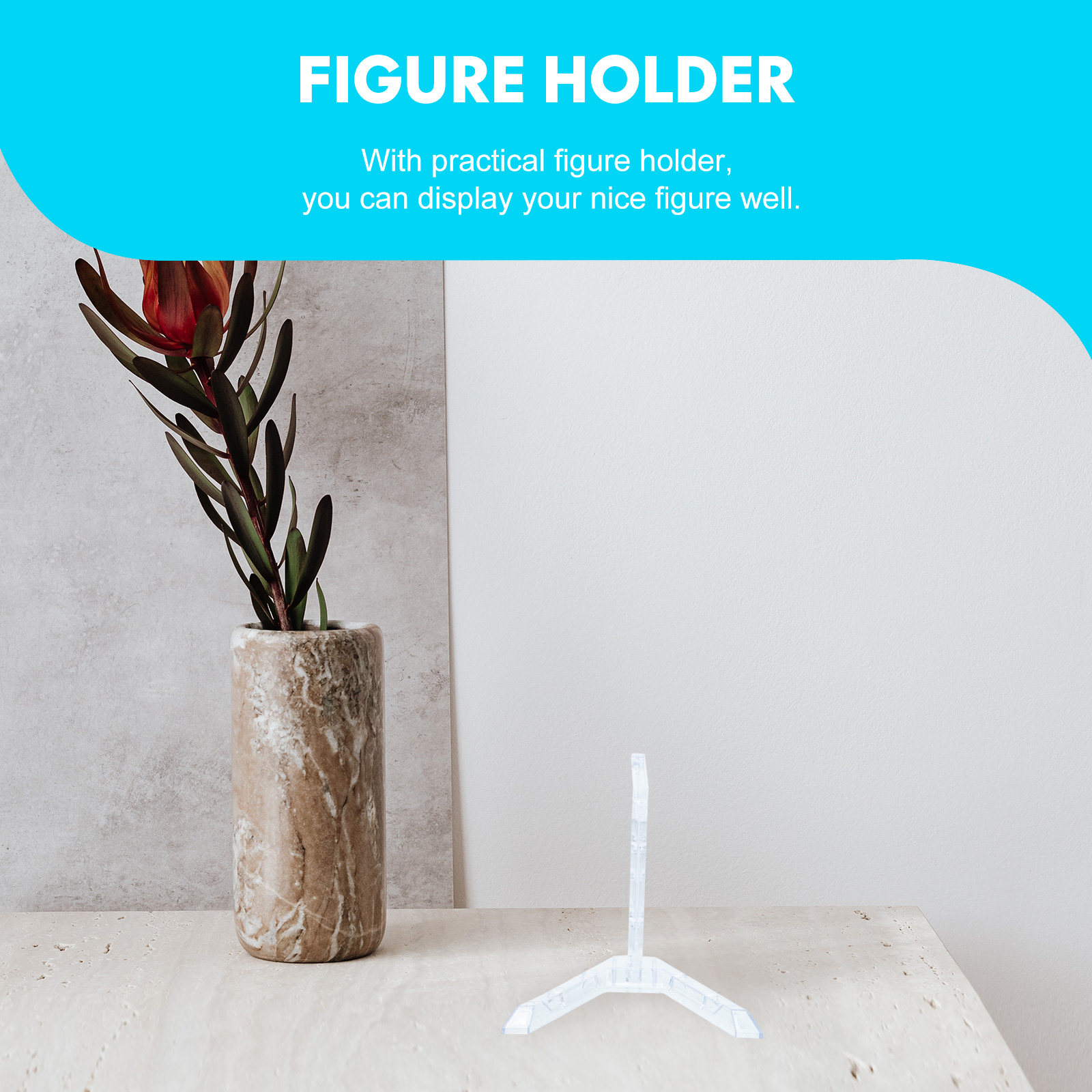 3Pcs Figure Display Stand Plas - Action Figure Stand ulasan dan harga