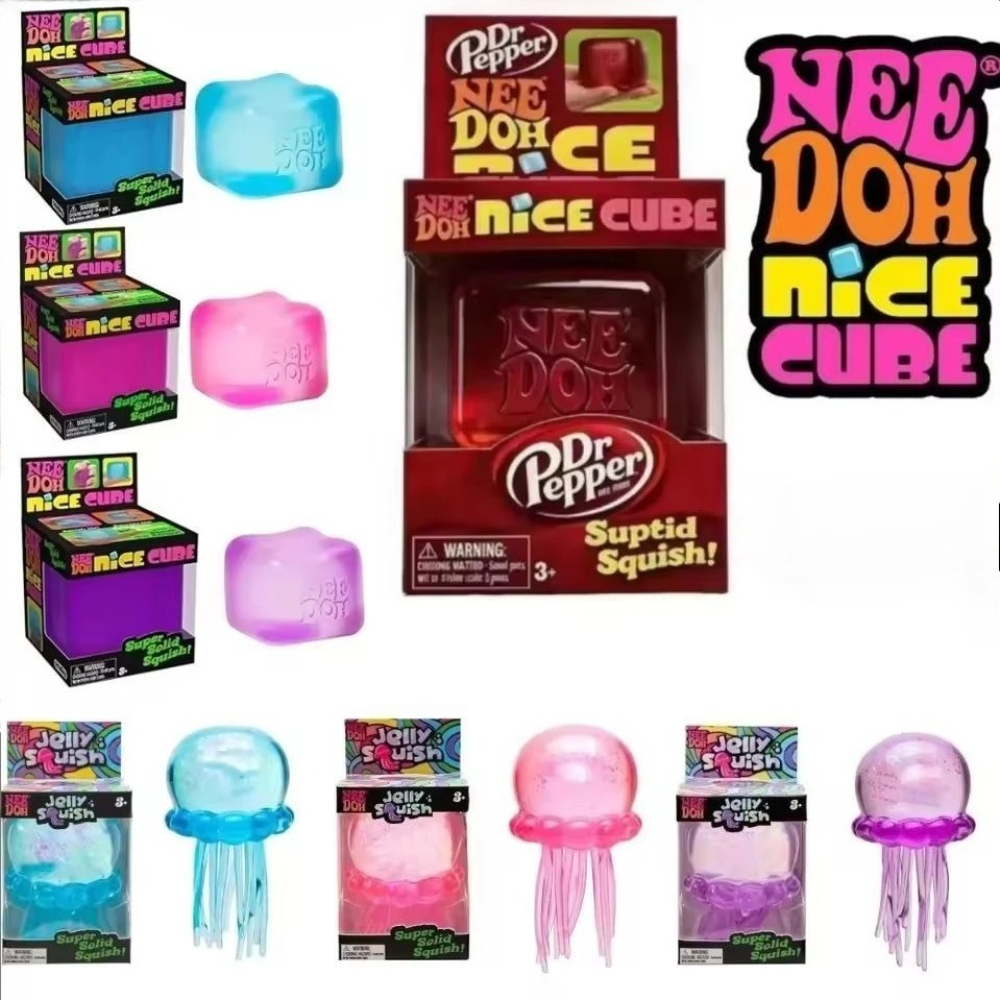 NeeDoh Trending Jellyfish & Cu - Fidget Cube Original ulasan dan harga