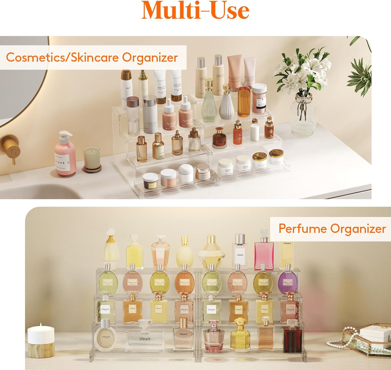 4-Tier Clear Plastic Display R - Display Risers Set ulasan dan harga