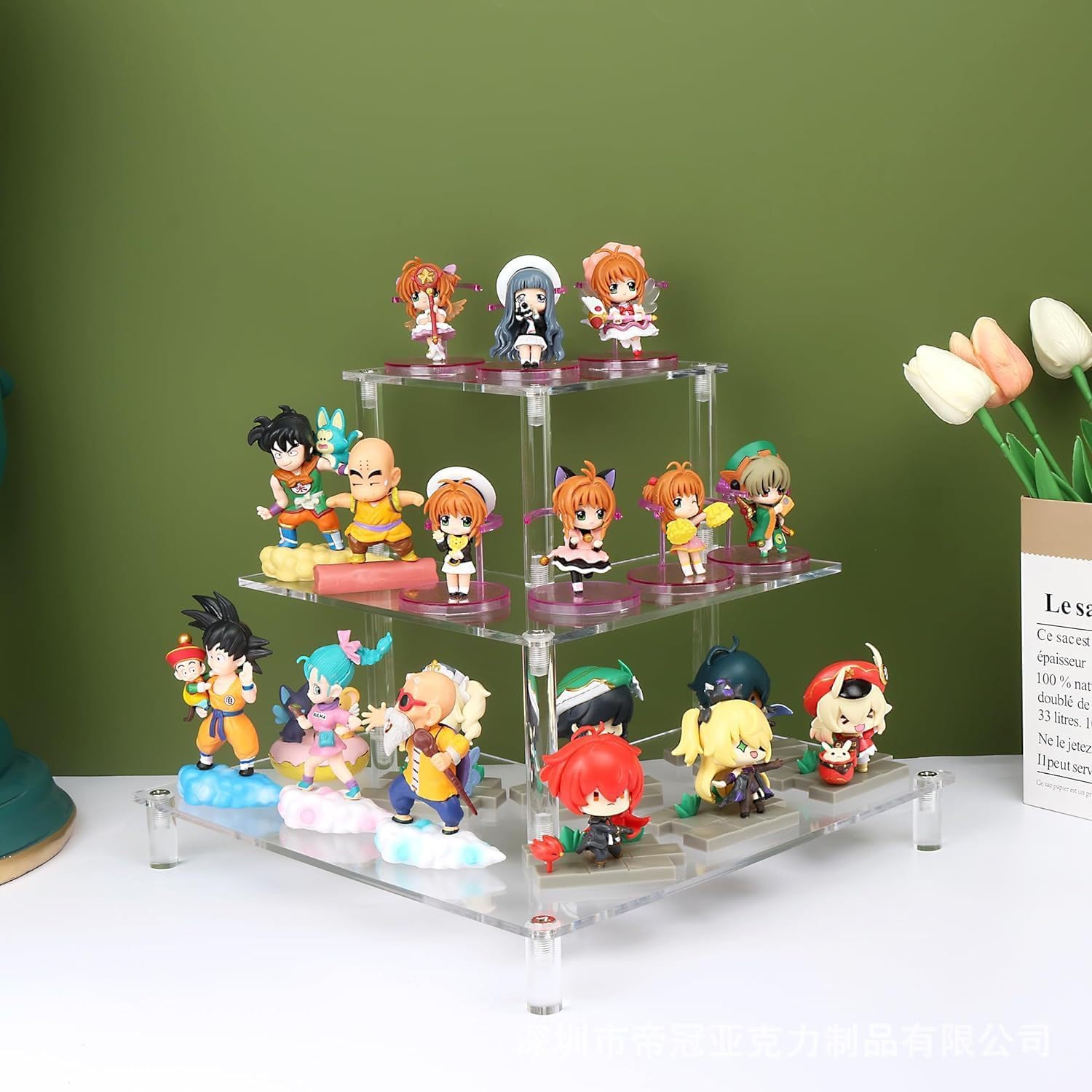 3 Tier Acrylic Display Riser,  - Pop Display Shelf ulasan dan harga