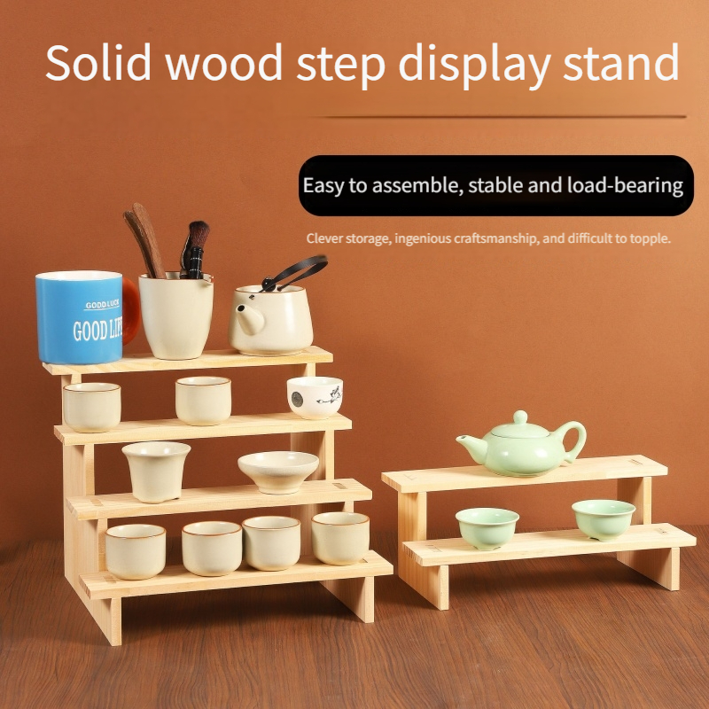 Wood Display Riser Wood Displa - Display Risers Set ulasan dan harga