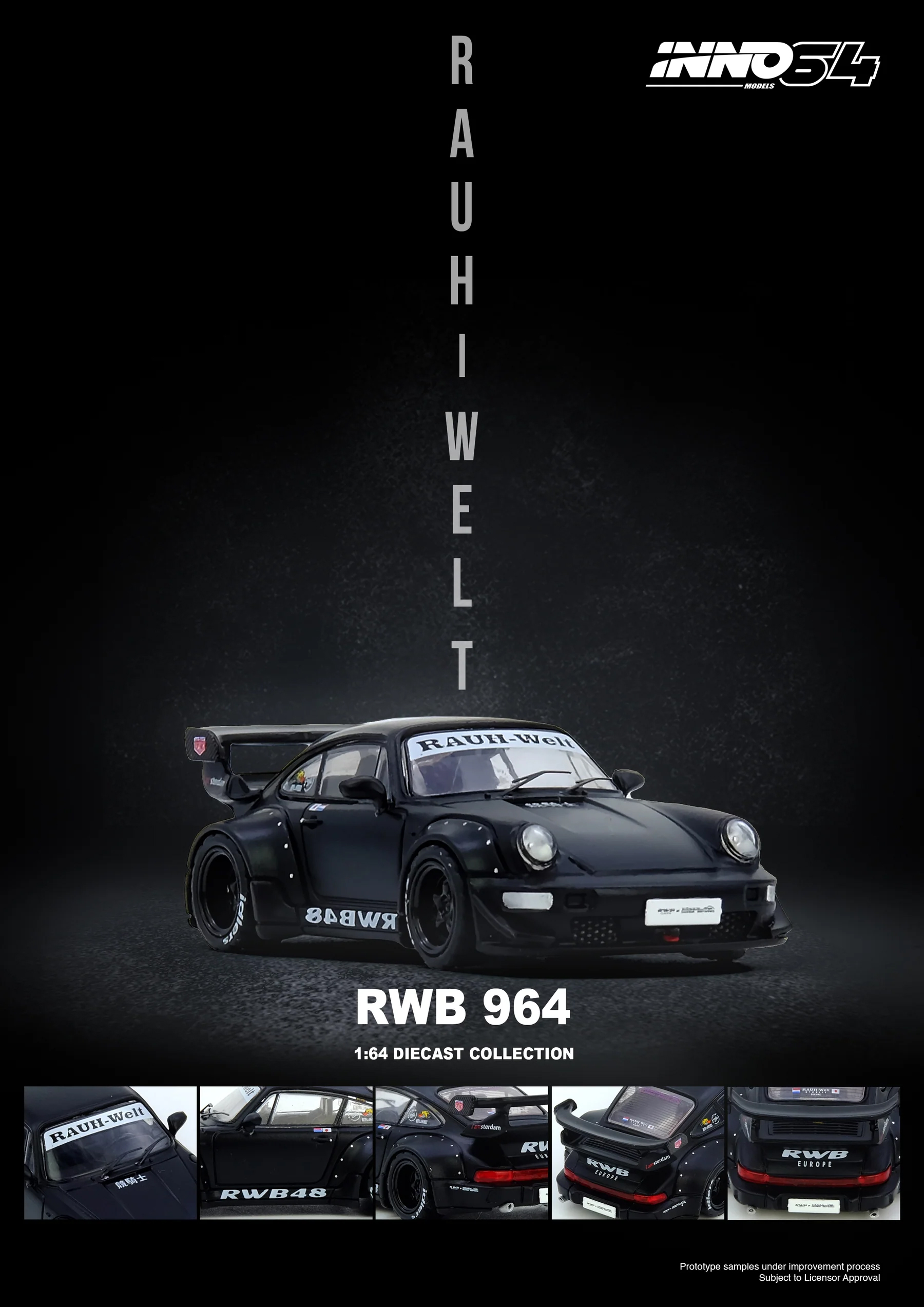 INNO64 1:64 Porsche 911 RWB 96 - Die Cast Car 1 64 ulasan dan harga