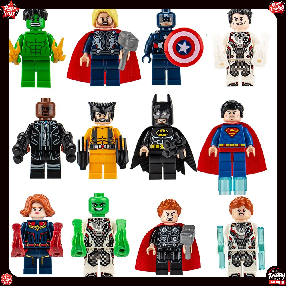8-24PCS Superhero Minifigures  - Building Block Mini ulasan dan harga