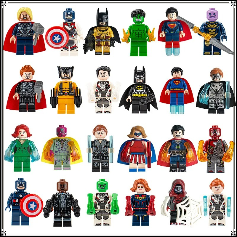 8-24PCS Superhero Minifigures  - Building Block Mini ulasan dan harga