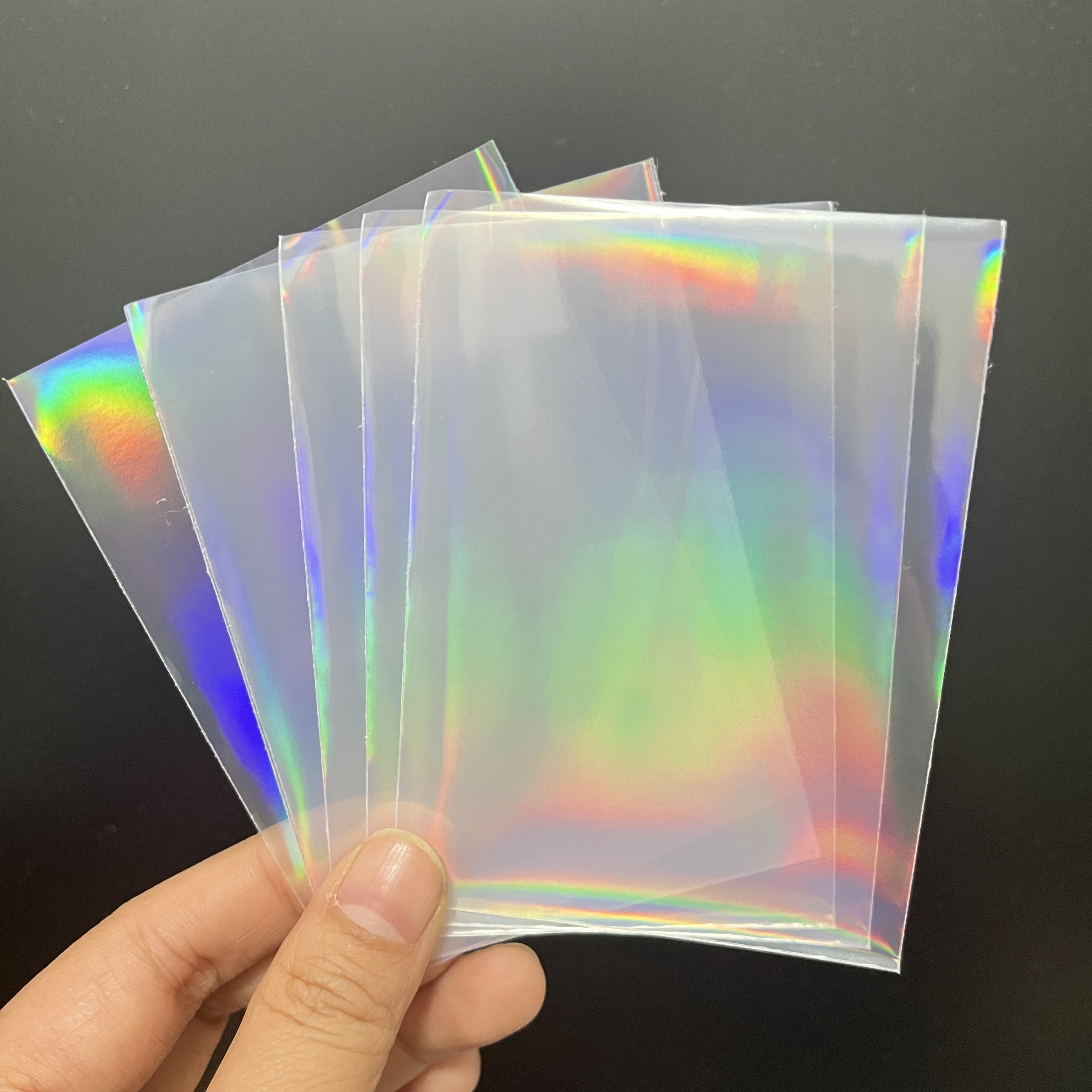 50pcs 65x90mm Holographic Card - Card Penny Sleeve ulasan dan harga