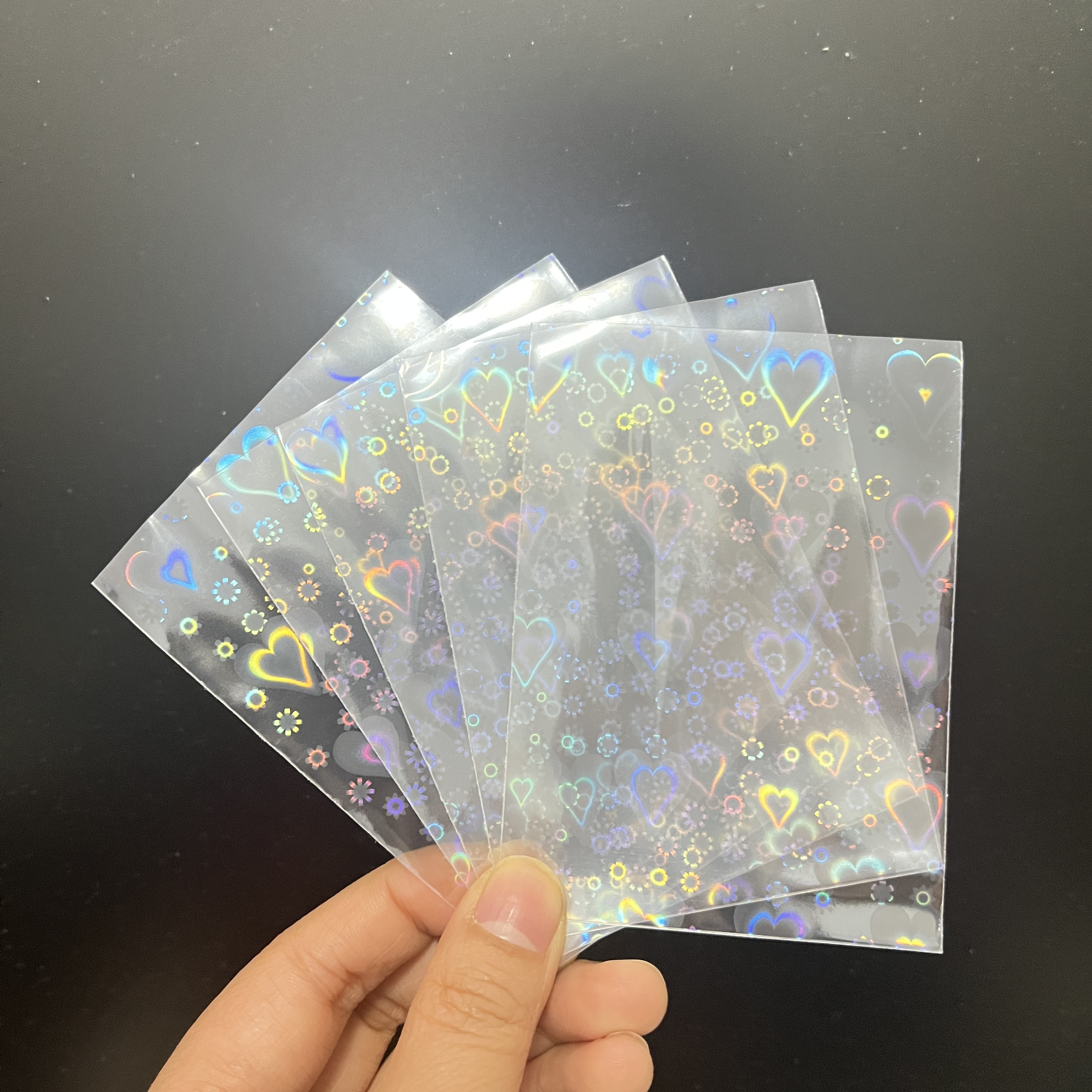 50pcs 65x90mm Holographic Card - Card Penny Sleeve ulasan dan harga
