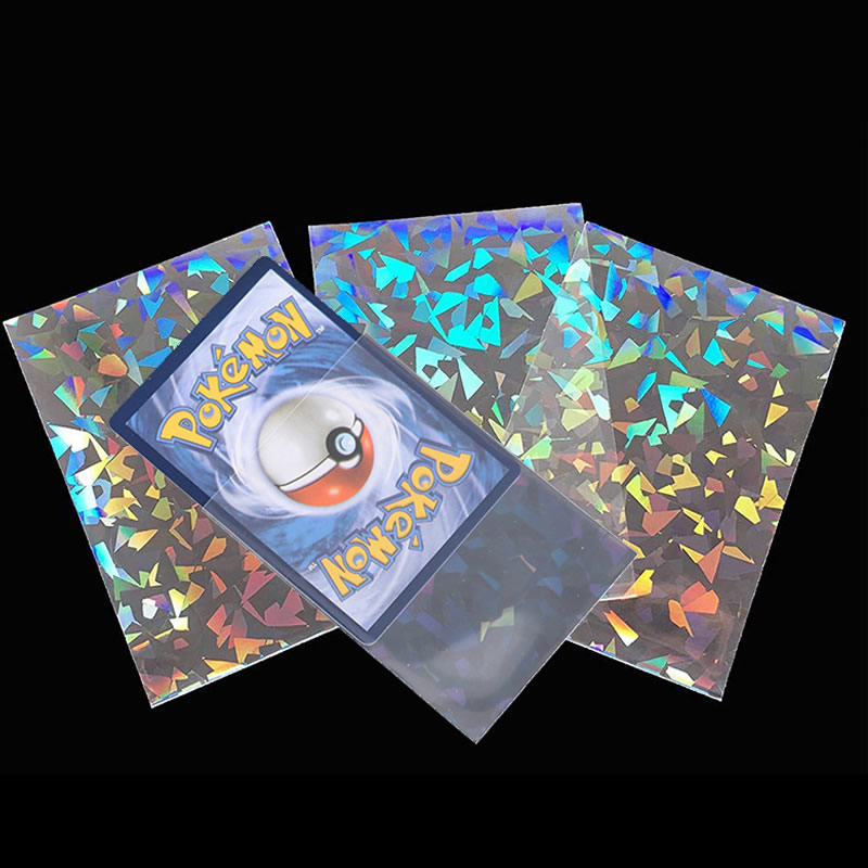 50pcs Soft Trading Laser Card  - Card Penny Sleeve ulasan dan harga