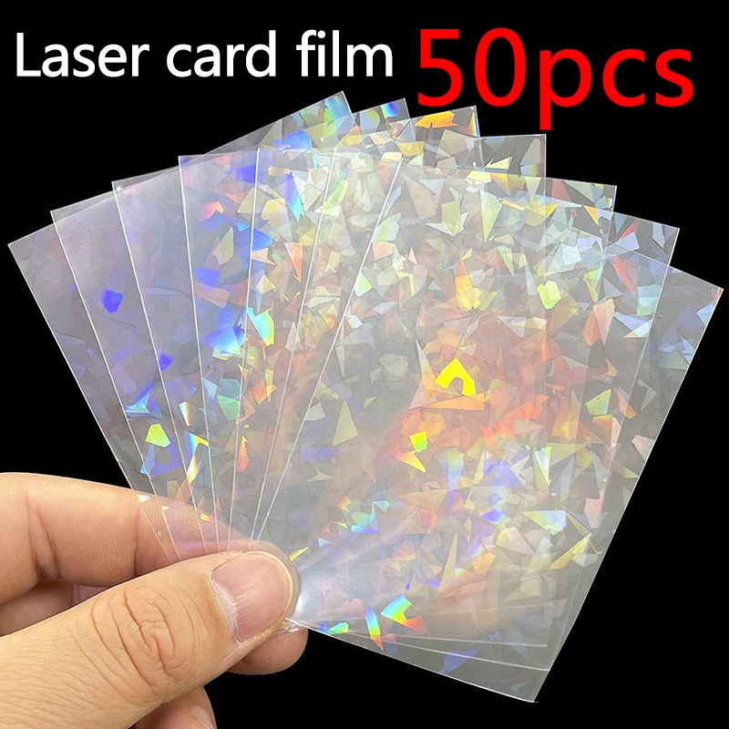50pcs Soft Trading Laser Card  - Card Penny Sleeve ulasan dan harga