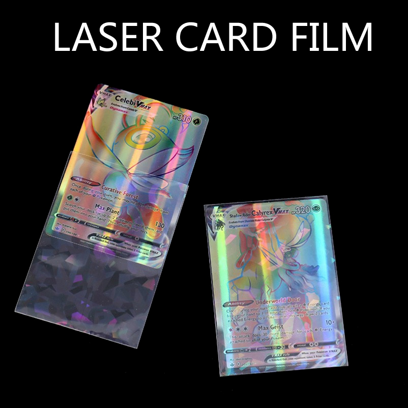 50pcs Soft Trading Laser Card  - Card Penny Sleeve ulasan dan harga
