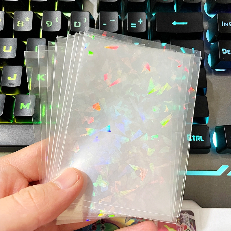 50pcs Soft Trading Laser Card  - Card Penny Sleeve ulasan dan harga