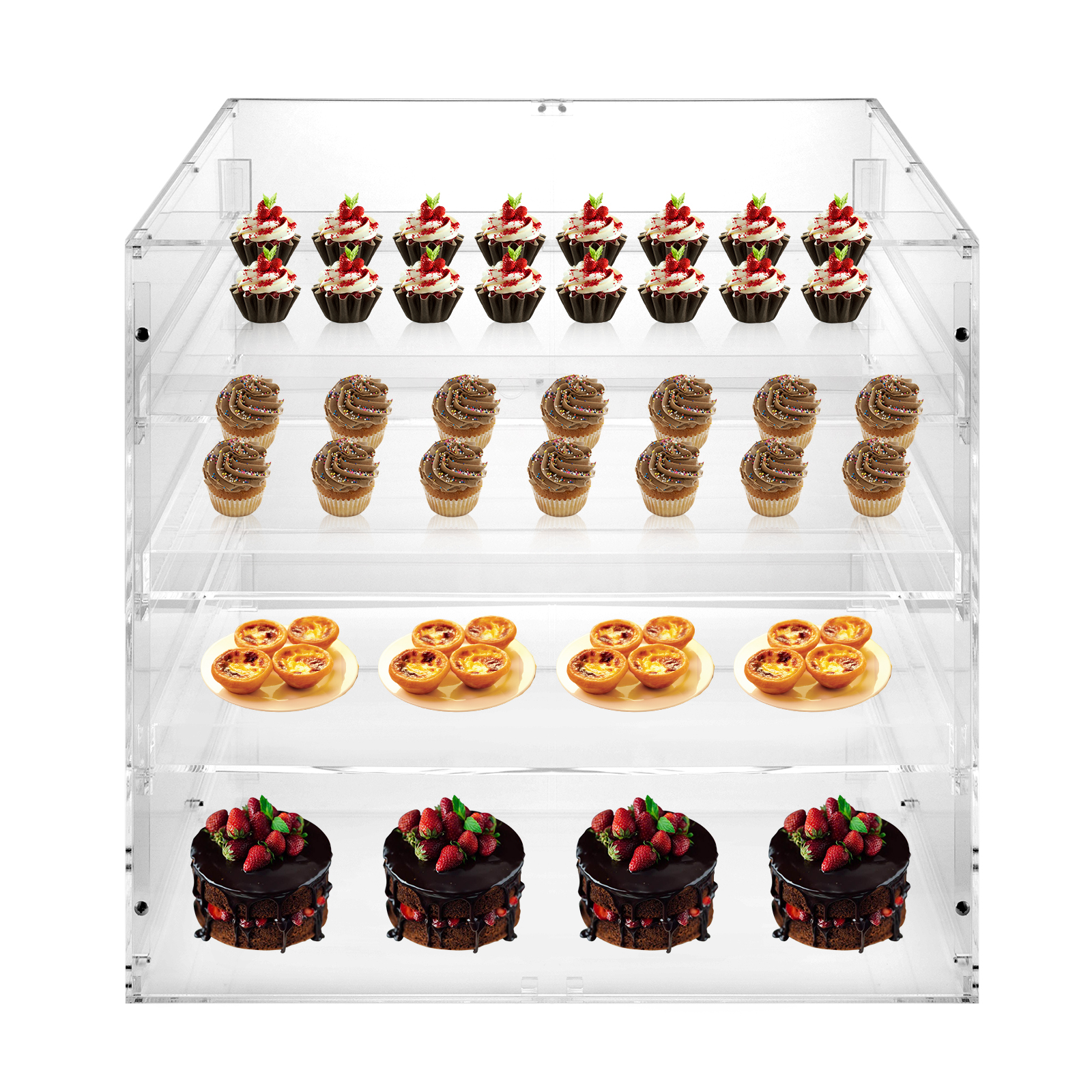 18.7×17.71×17.71inch 3-tier Ac - Display Case Acrylic ulasan dan harga