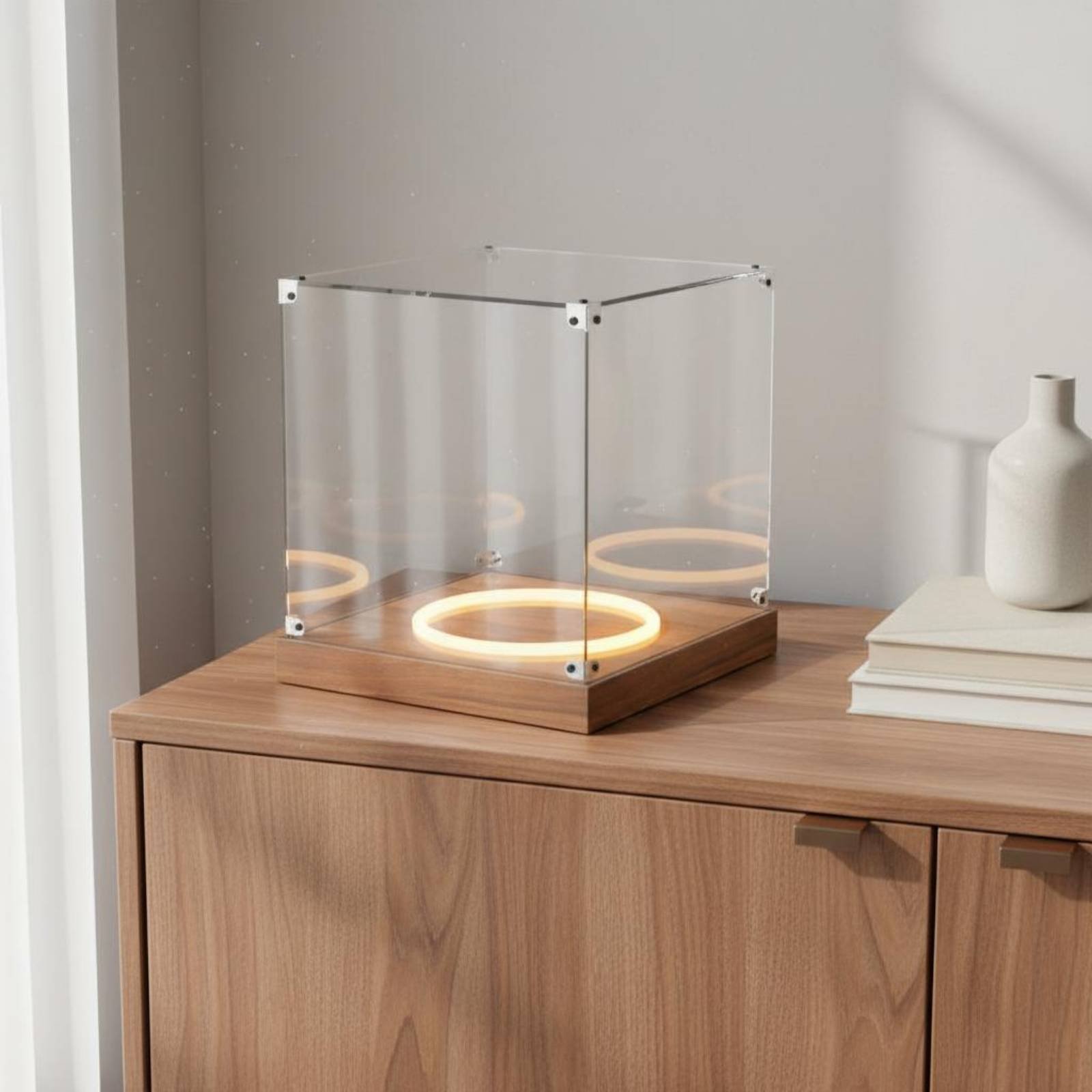 Acrylic Roundball Display Case - Display Case Acrylic ulasan dan harga