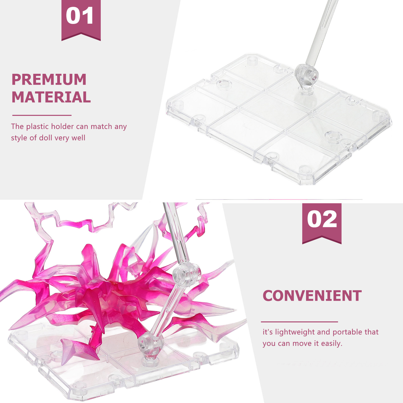 1Set Action Figure Display Sta - Action Figure Stand ulasan dan harga