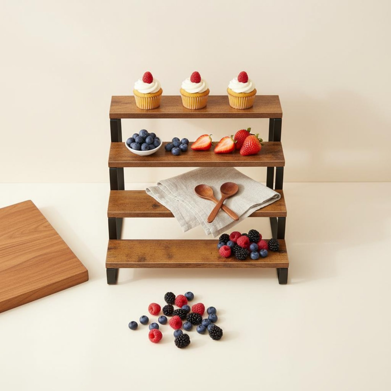4 Tier Display Riser Multi-Fun - Display Risers Set ulasan dan harga