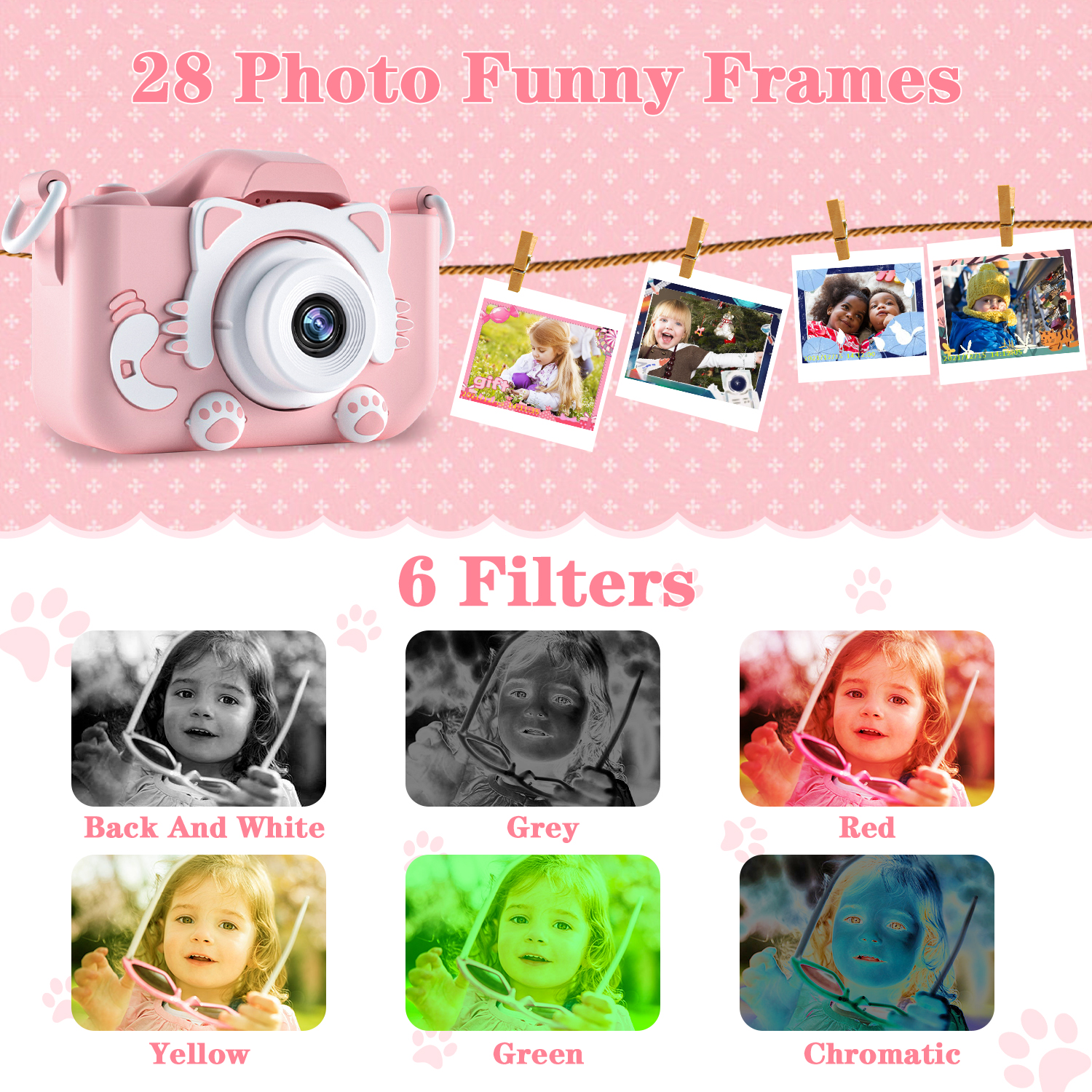 Kids Camera for Girls 1080P HD - Graded Card Display ulasan dan harga