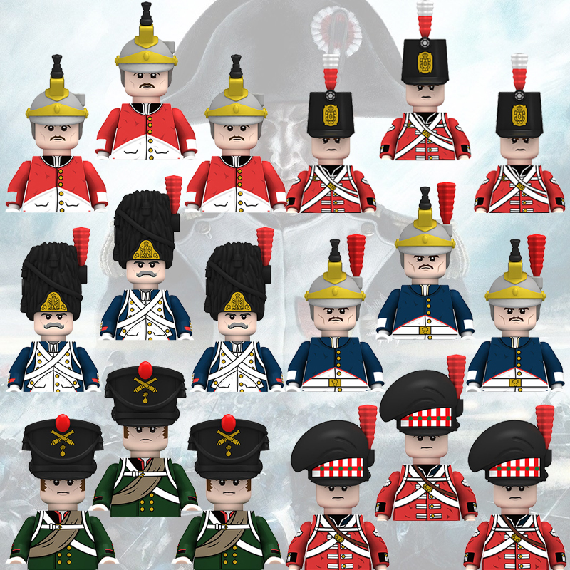 10pcs Napoleonic Wars Military - Lego Minifigure Holder ulasan dan harga