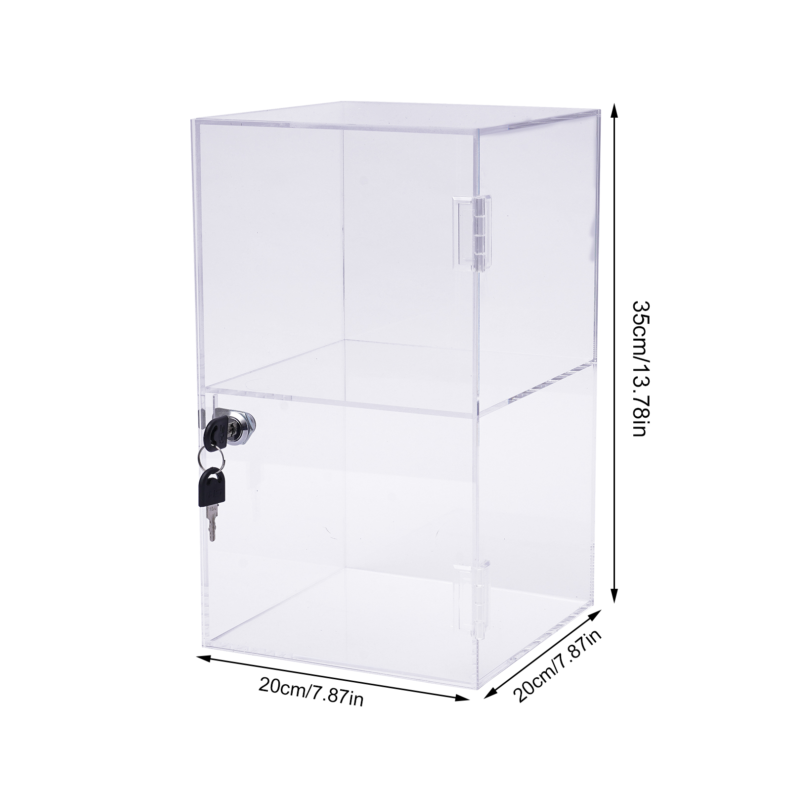 Transparent Acrylic 20x20x35cm - Display Case Acrylic ulasan dan harga