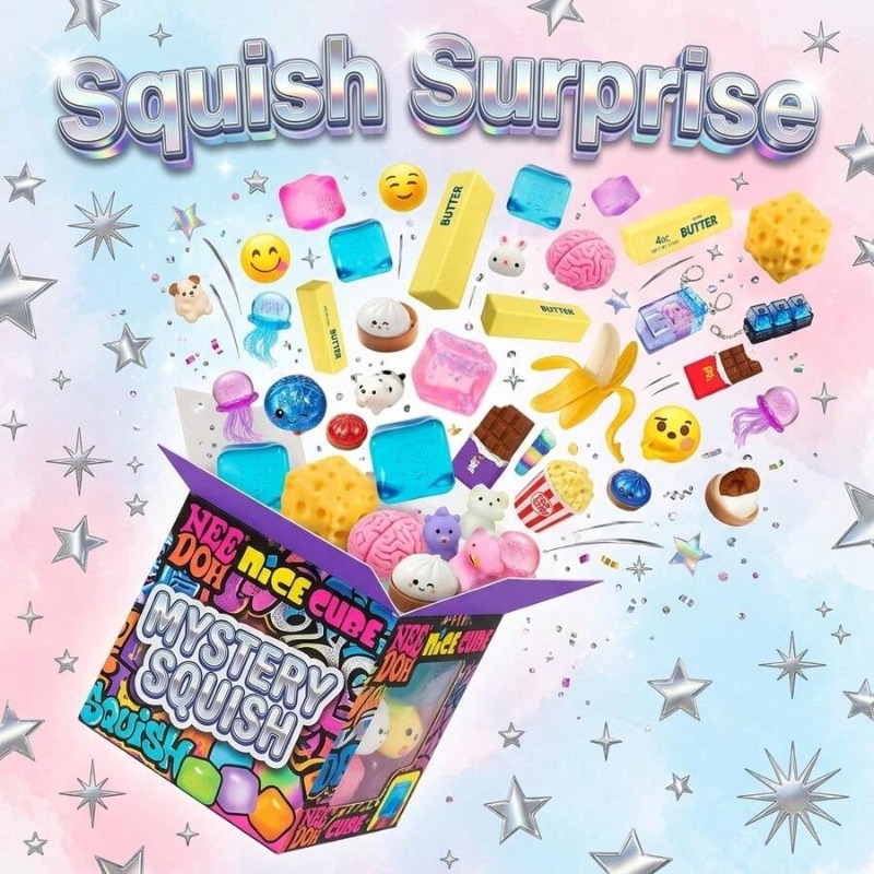 Holiday Squishy Mystery Blind  - Mystery Box Blind Bag ulasan dan harga