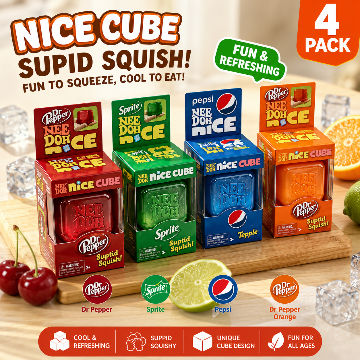 In Stock 2026 Needoh Squeeze S - Fidget Cube Original ulasan dan harga