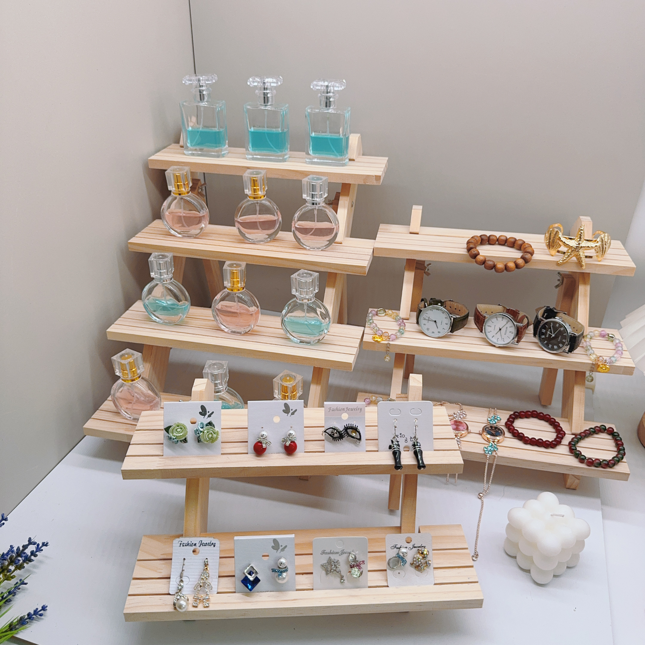 Ear Stud Holder Riser Multi-ti - Display Risers Set ulasan dan harga